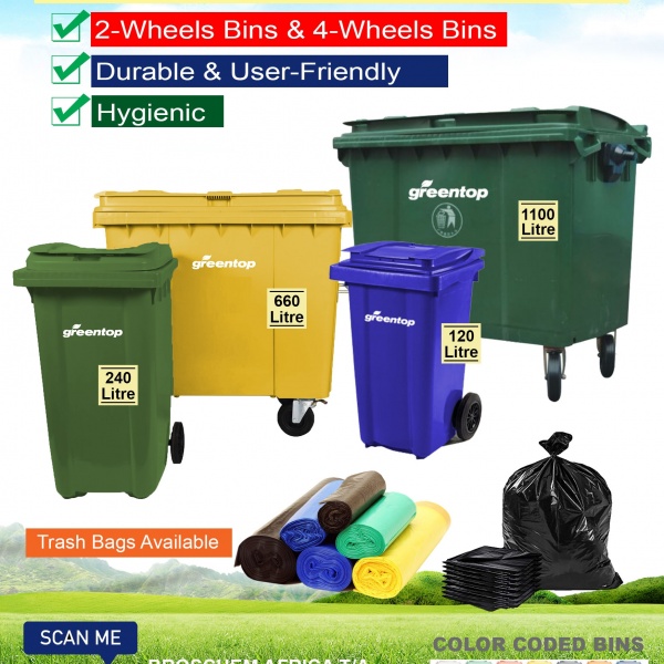 Greentop Waste Bins and Containers - Broschem Tanzania